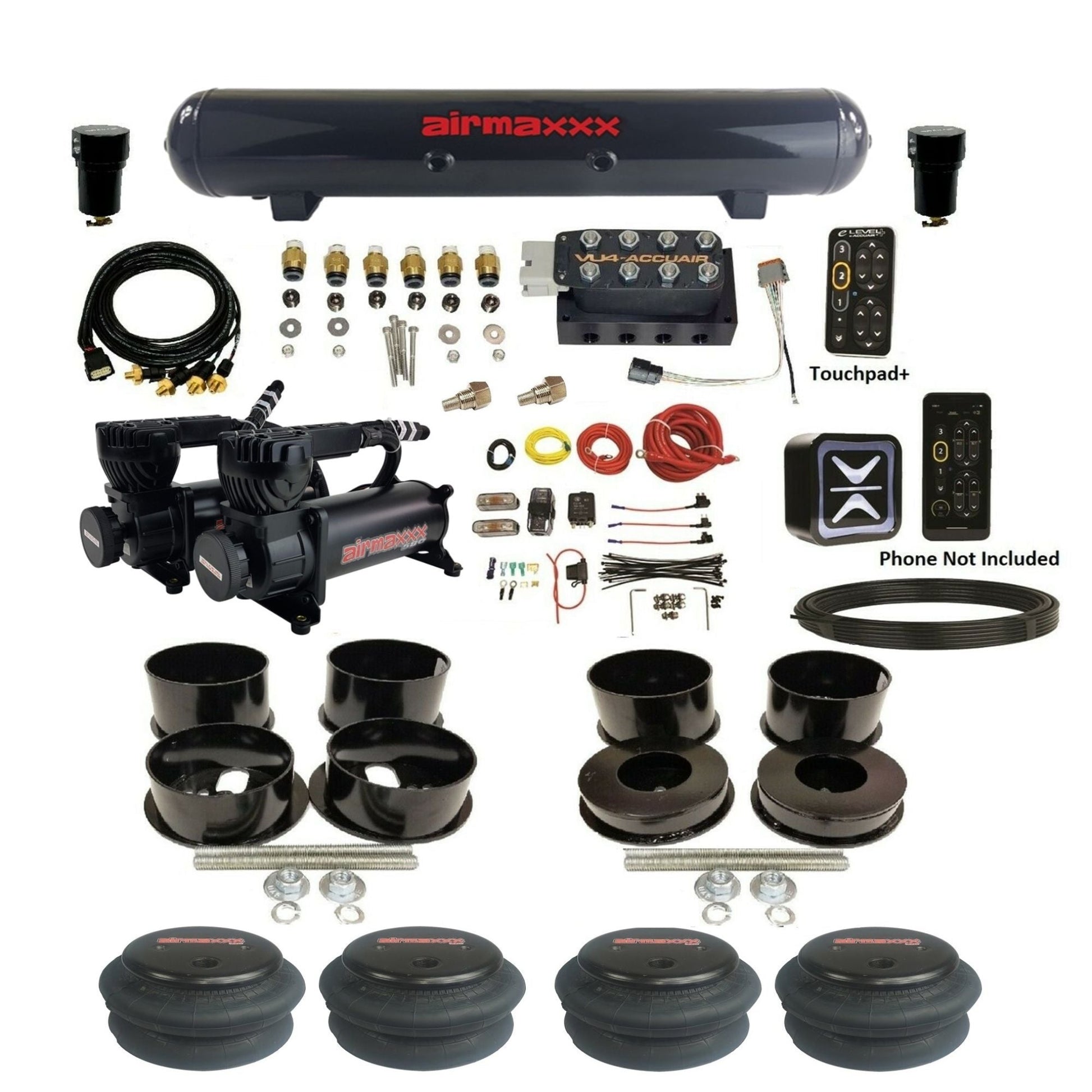 airmaxxx 580 compressors 2600 air bags and mounts on GM B-Body frame
KBBDY-580B2-57S-VU4EPT-WK-HF