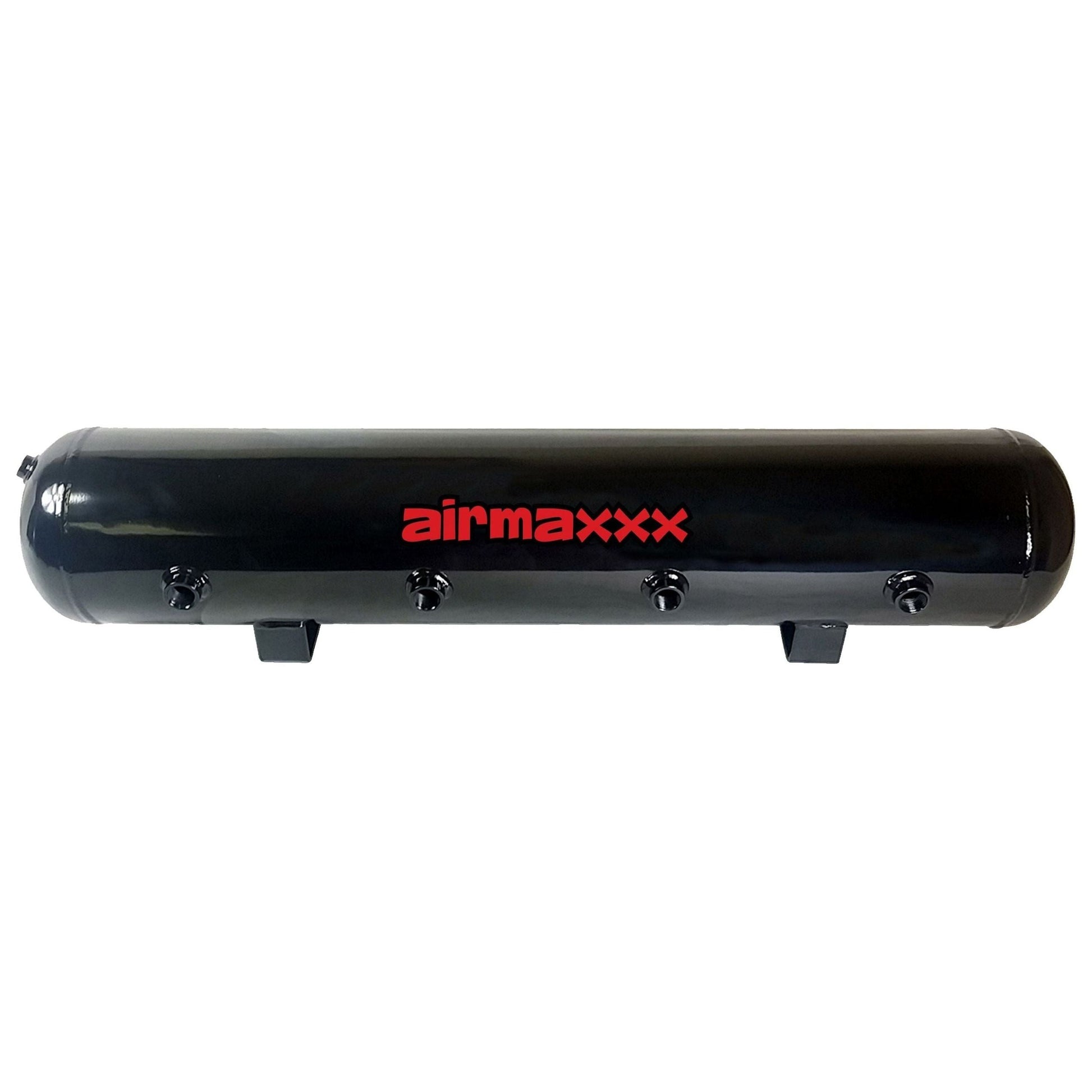 airmaxxx 5 gallon 9 port air tank black steel