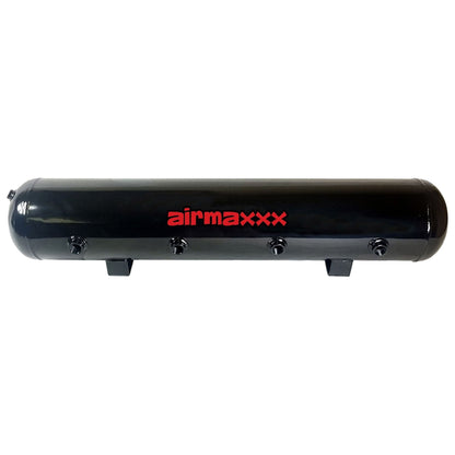 airmaxxx 5 gallon 9 port air tank black steel