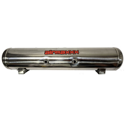 airmaxxx 5 gallon polished stainless steel 7-port air tank