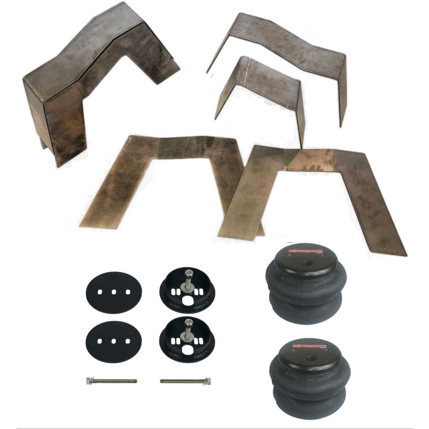 airmaxxx 9 inch rear step c notch kit w/2600 bags & brackets for 1963 1972 chevy c10 cnotch 63-72_STEP_NOTCH_2600