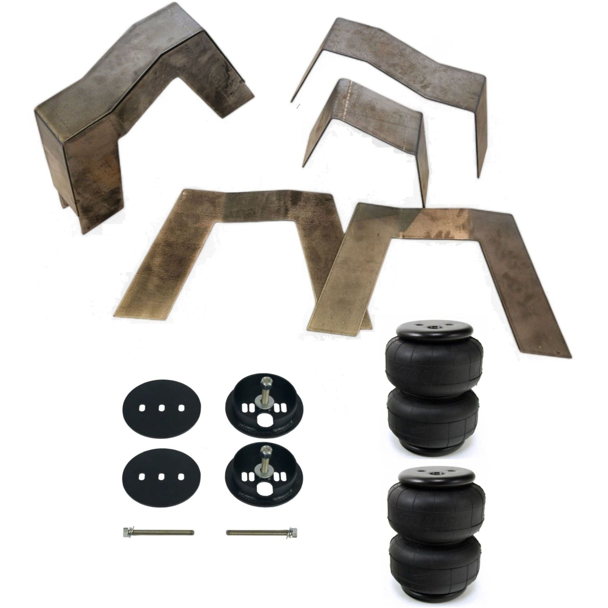 airmaxxx 9 inch rear step c notch kit w/D25 bags & brackets for 1963 1972 chevy c10 frame cnotch drop 63-72_STEP_NOTCH_D25