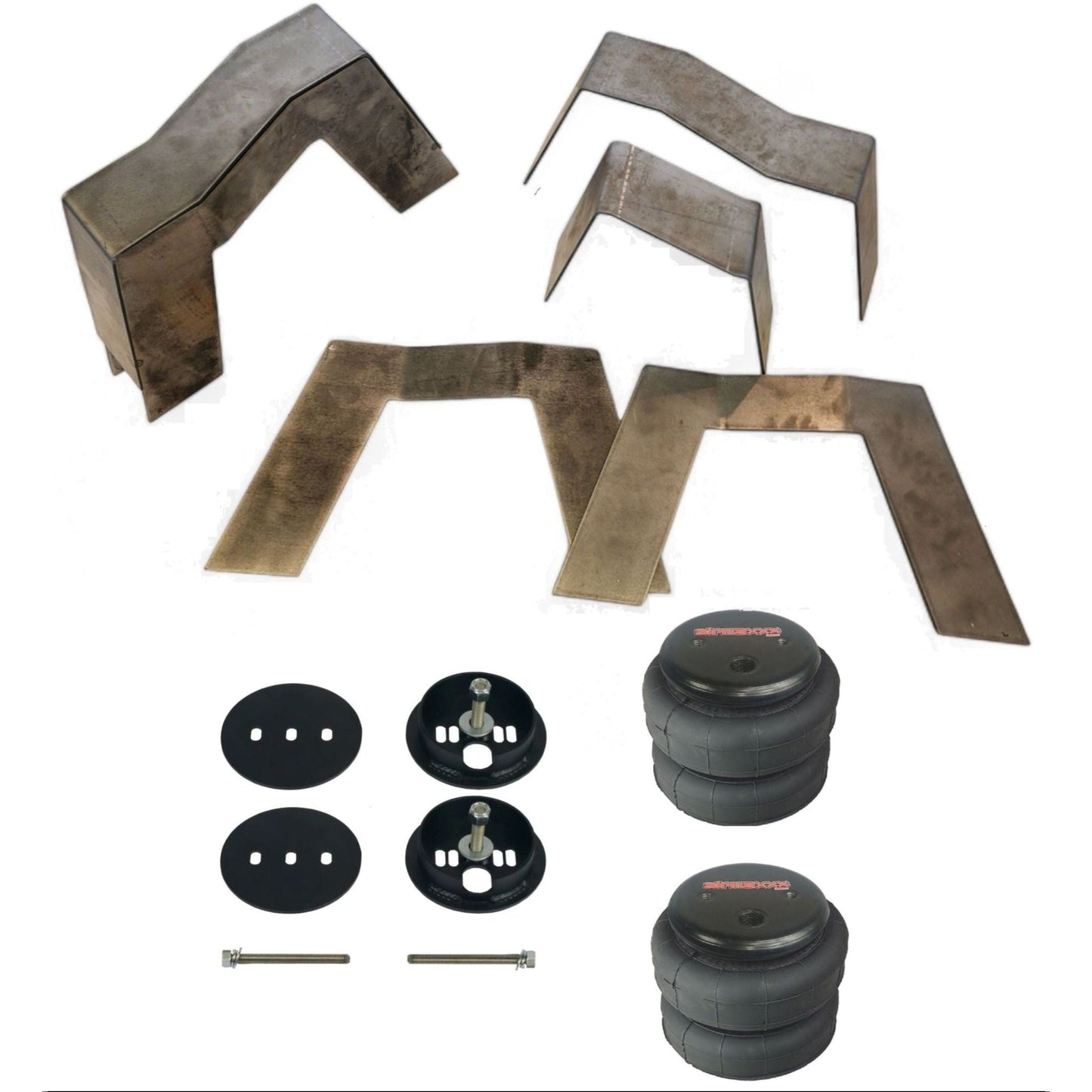 airmaxxx 9 inch rear step notch kit w/rear bolt on brackets & 2500 bags for 1963 1972 chevy c10 cnotch 63-72_STEP_NOTCH_2500 CSE-8PCS-C1063-2500