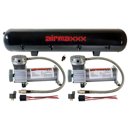 airmaxxx Air Compressors Pewter 400 & 5 Gallon 9 port Steel Air Tank