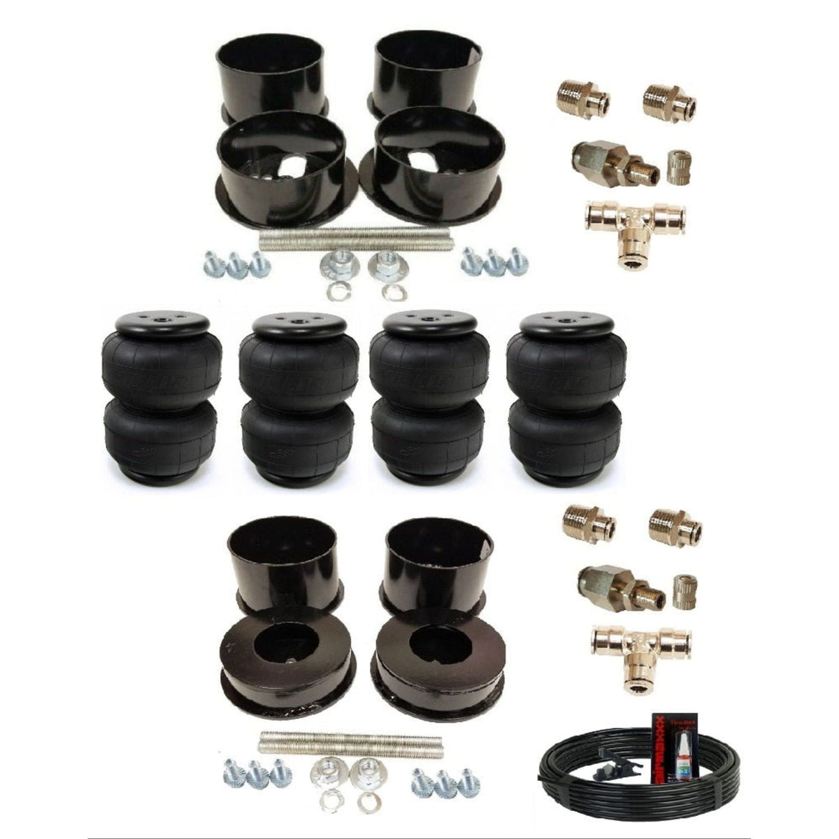 airmaxxx Front & Rear Air Suspension Kit Fits 1971-96 Chevy B-Body ...