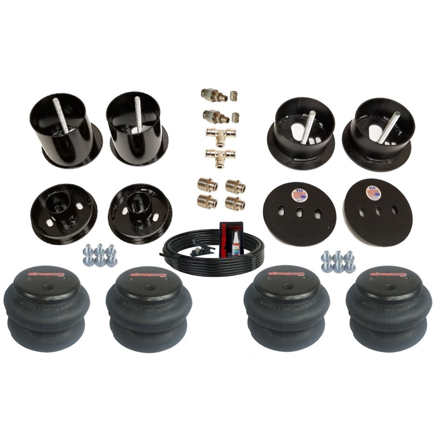 airmaxxx Cadillac 1961-62 front and rear air suspension kit with 2600 bags
