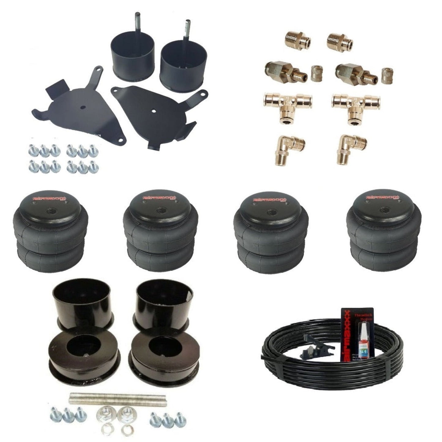 airmaxxx G-Body 1982-88 front and rear 2500 air bag bracket inflation kit