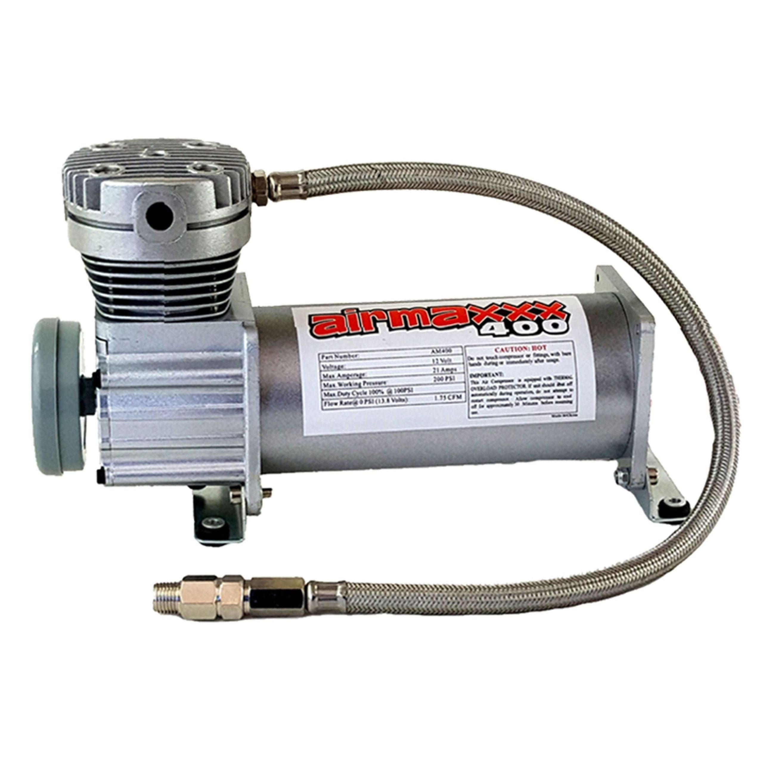 airmaxxx Pewter 400 Air Compressor 200 PSI for Air Ride & Horns