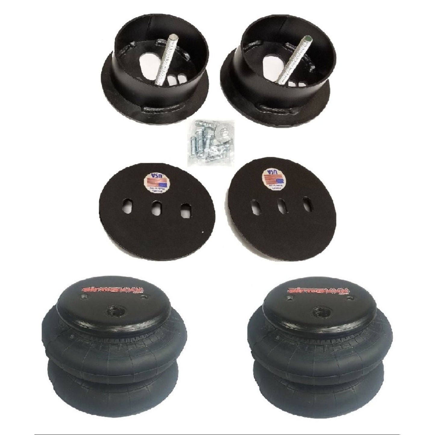 airmaxxx Rear 2600 air bag brackets for 1961-62 Cadillac suspension