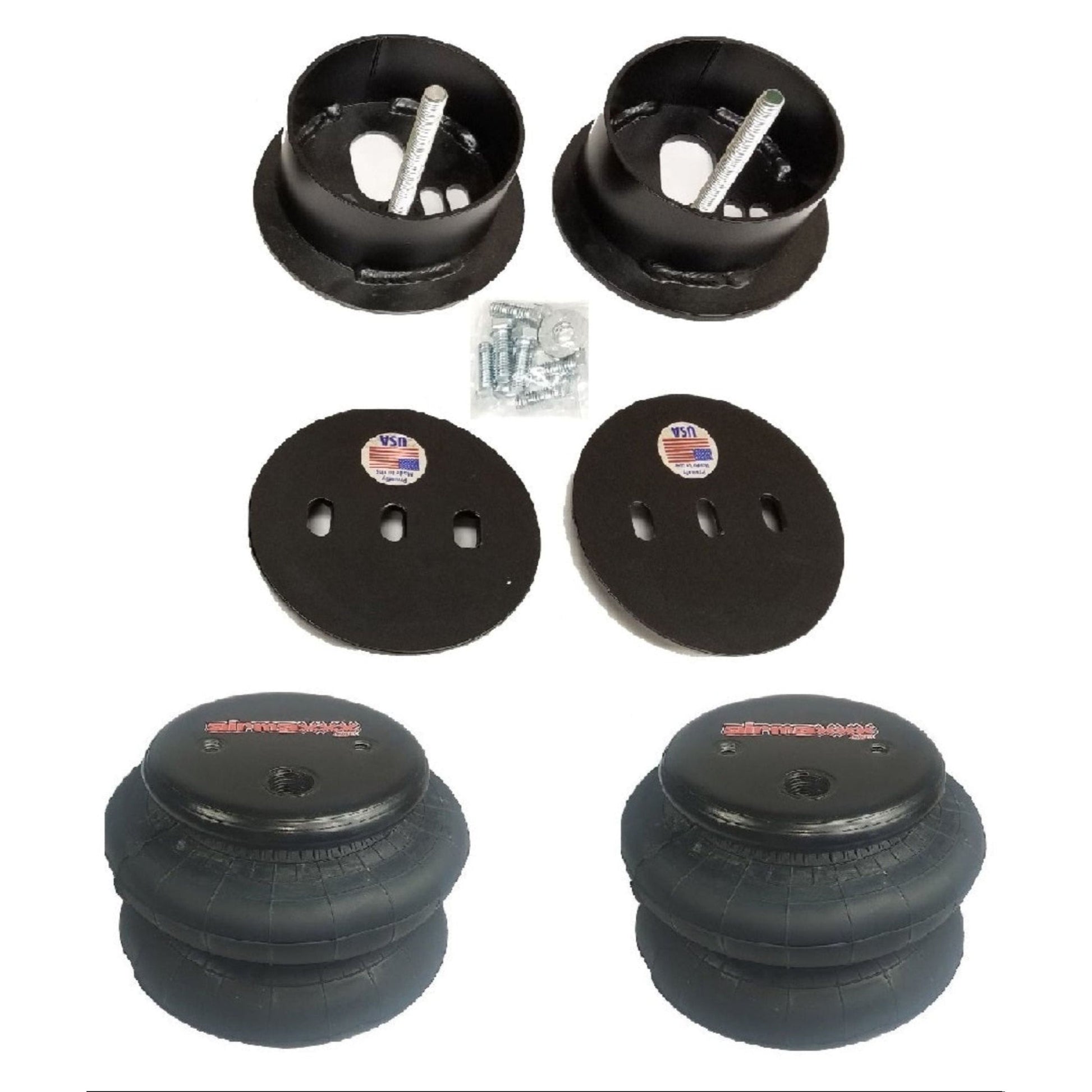 airmaxxx Rear 2600 air bag brackets for 1961-62 Cadillac suspension