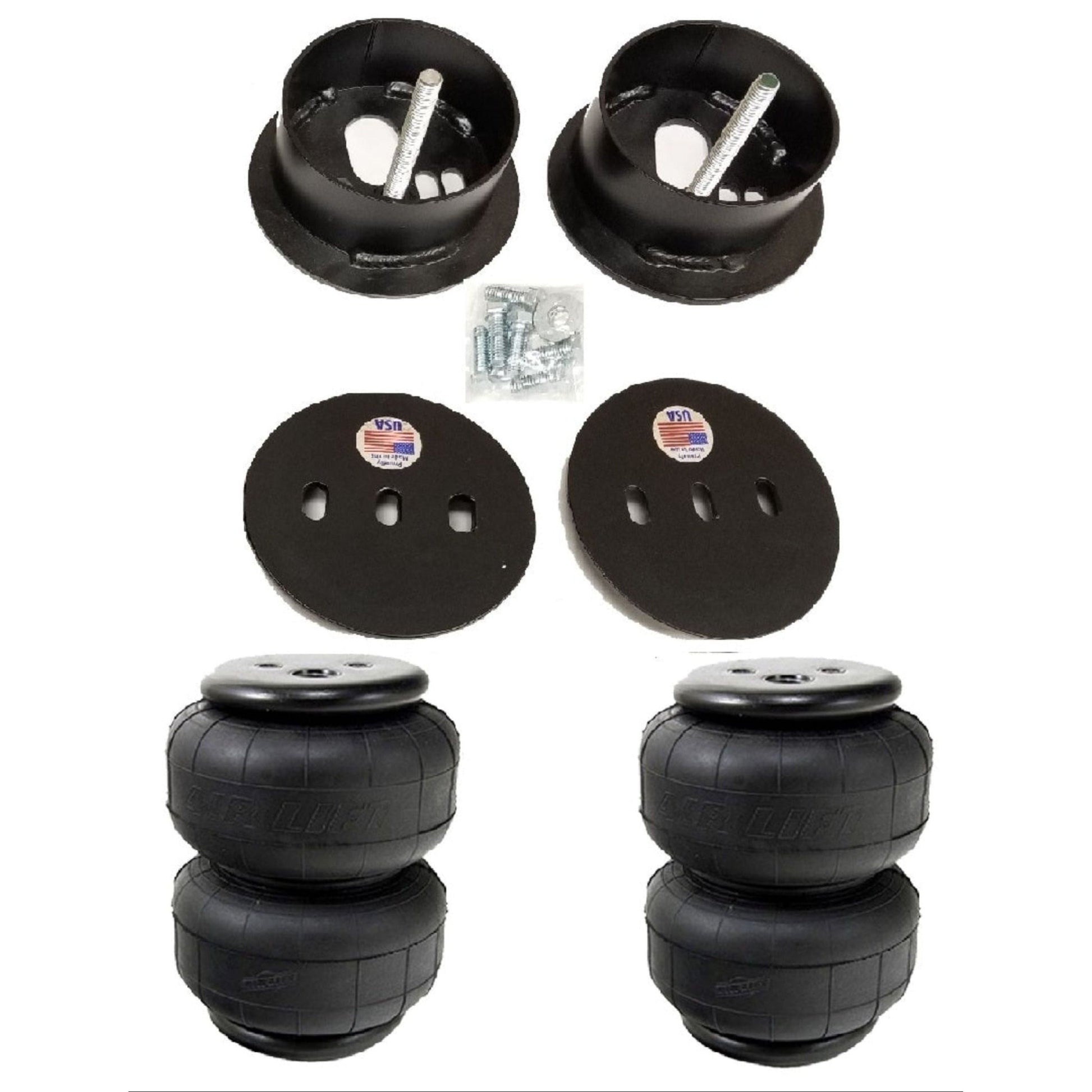 airmaxxx Rear Air Lift air bag brackets for 1961-62 Cadillac suspension