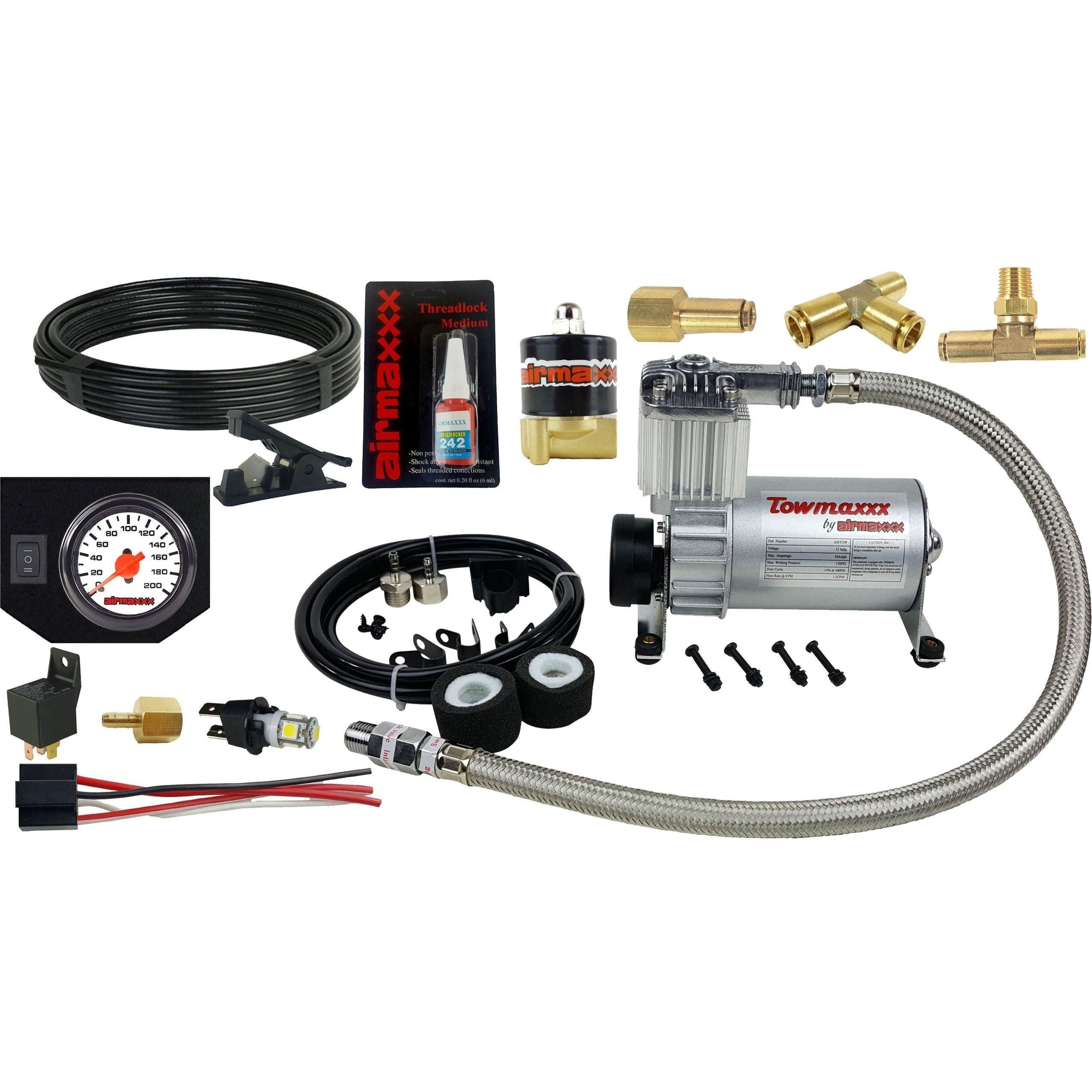 airmaxxx Tow Level Assist In-Cab Control Kit w/Electric Switch