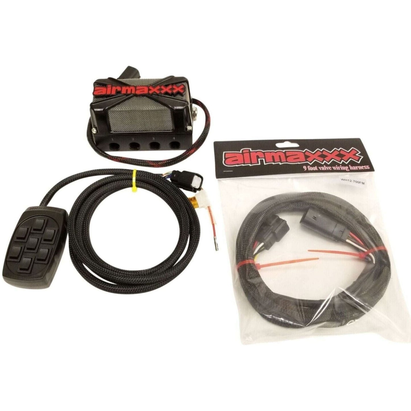 airmaxxx Valve Manifold, X7 switch box 9ft Controller to Valve Harness wire extension