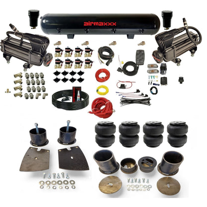 airmaxxx X-series air compressors steel air tank Air Lift air bags & brackets fits 1961-64 Buick KBUI61-XB2-838-59S-7BK-WK-HFD25