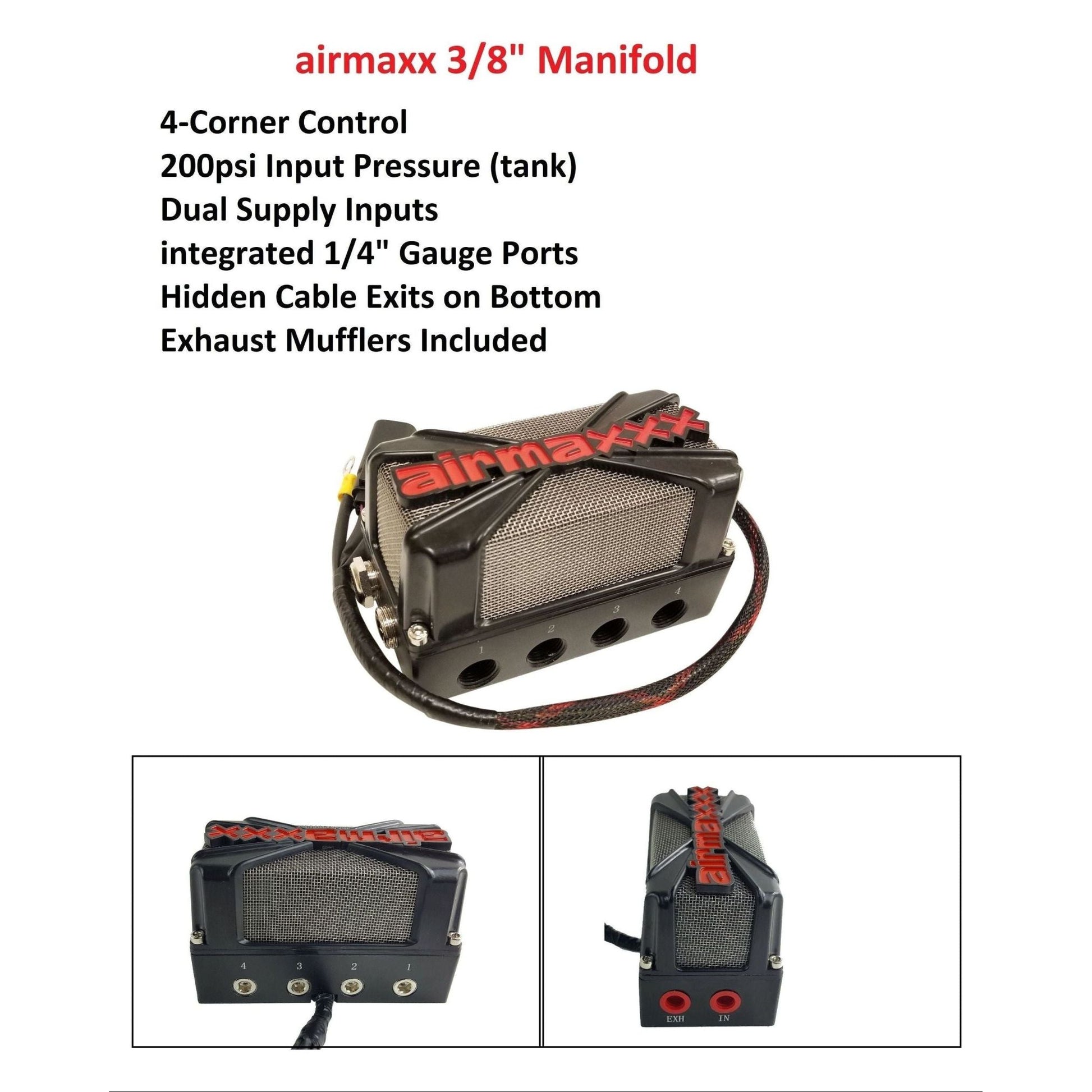 airmaxxx X4 air manifold valve air ride suspension