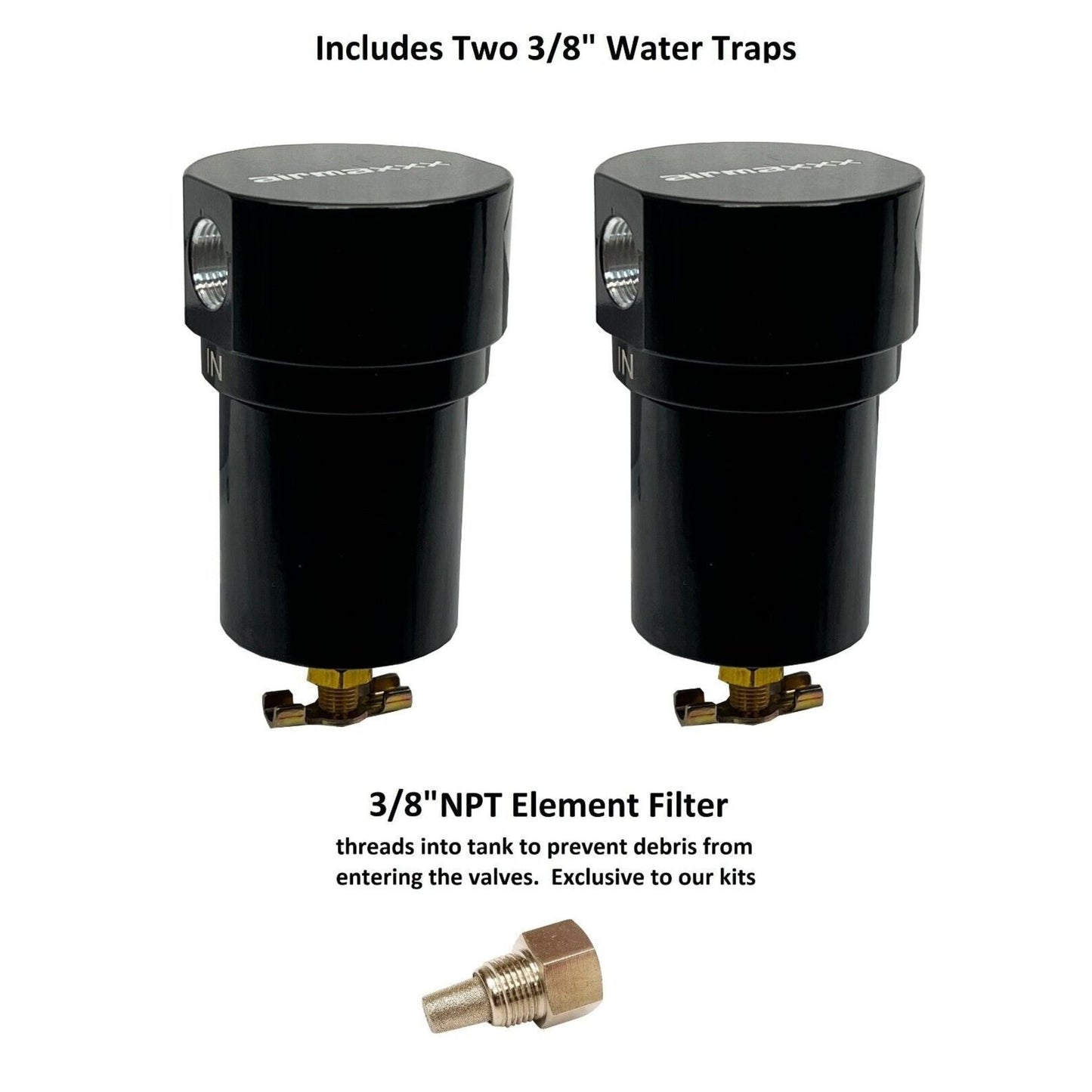 airmaxxx air tank water traps, npt element filter