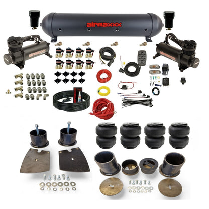 airmaxxx black 480 air compressors black aluminum air tank Air Lift air bags & brackets fits 1961-64 Buick KBUI61-480B2-838-59ABK-7BK-WK-HFD25