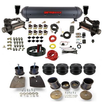 airmaxxx black 480 air compressors black aluminum air tank Slam air bags & brackets fits 1961-64 Buick KBUI61-480B2-838-59ABK-7BK-WK-HFSS7