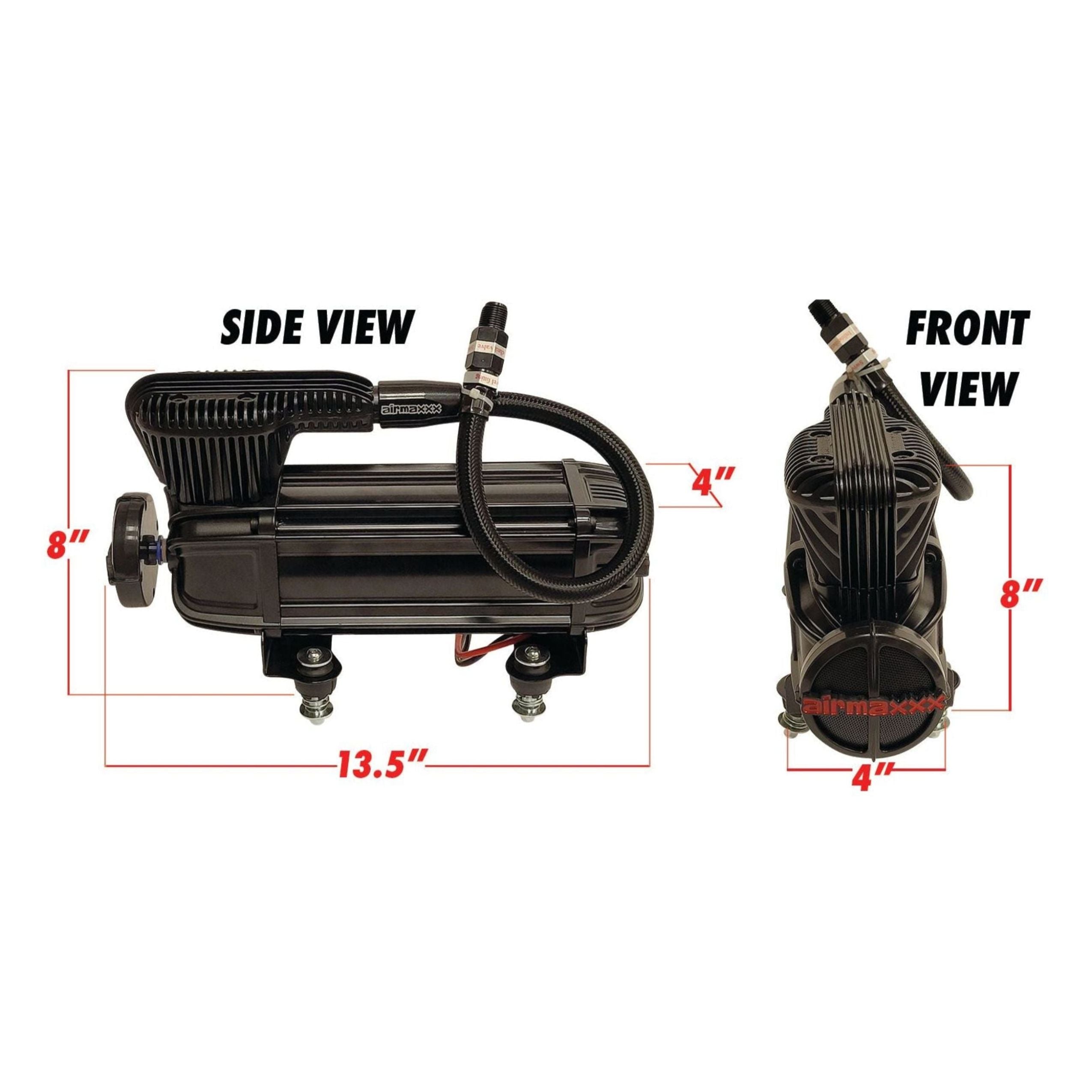 airmaxxx Black X-Series Dual Air Compressor Pack 200 PSI Max