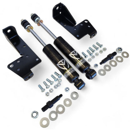 airmaxxx bolt on front shocks relocator kit with maxtrac shocks for 1958–1964 chevy impala air ride