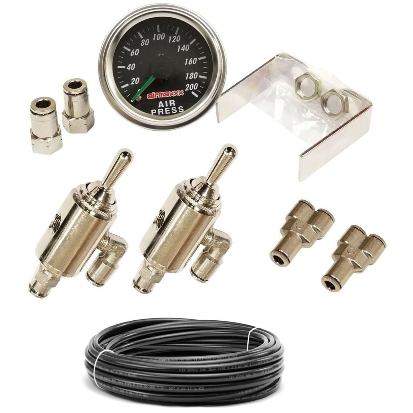 airmaxxx dual needle gauges and dloe valves for airmaxxx suspension system