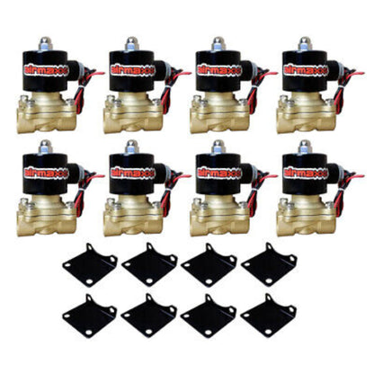 airmaxxx eight brass air valves Fast Flow Brass Valves with Mounts