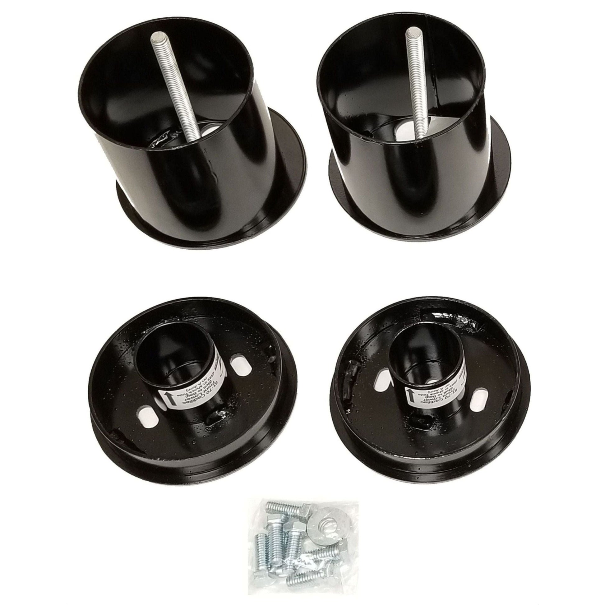 airmaxxx front air bag brackets fits 1965-1970 cadillac