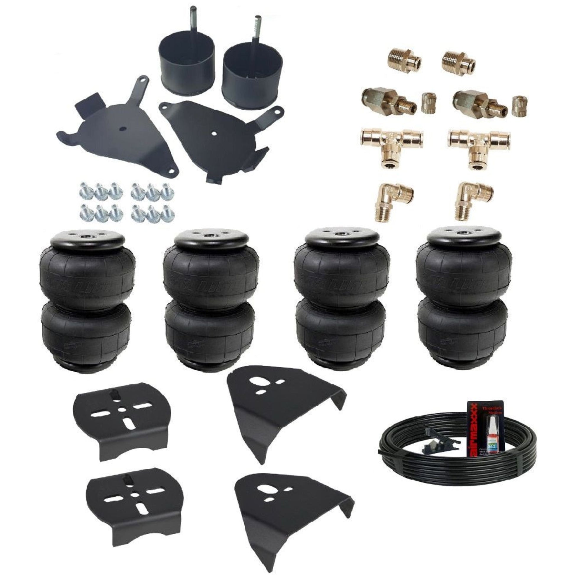 airmaxxx front and rear Air Lift air bags & bracket kit with inflation for 1982-05 Chevy S10