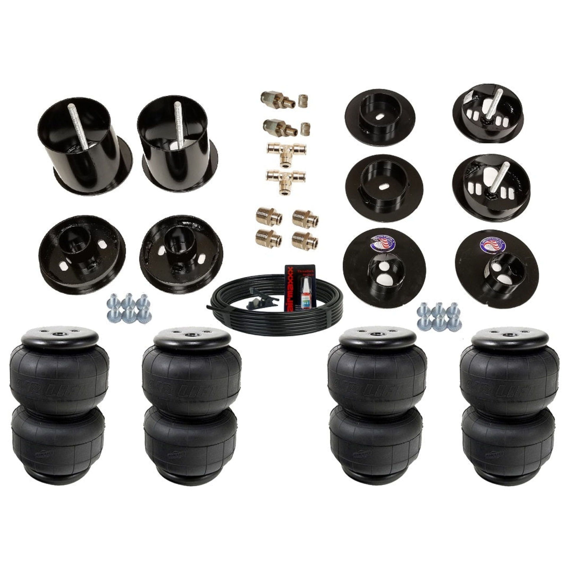 airmaxxx front and rear air lift air bags & brackets kit for 1965-70 Cadillac