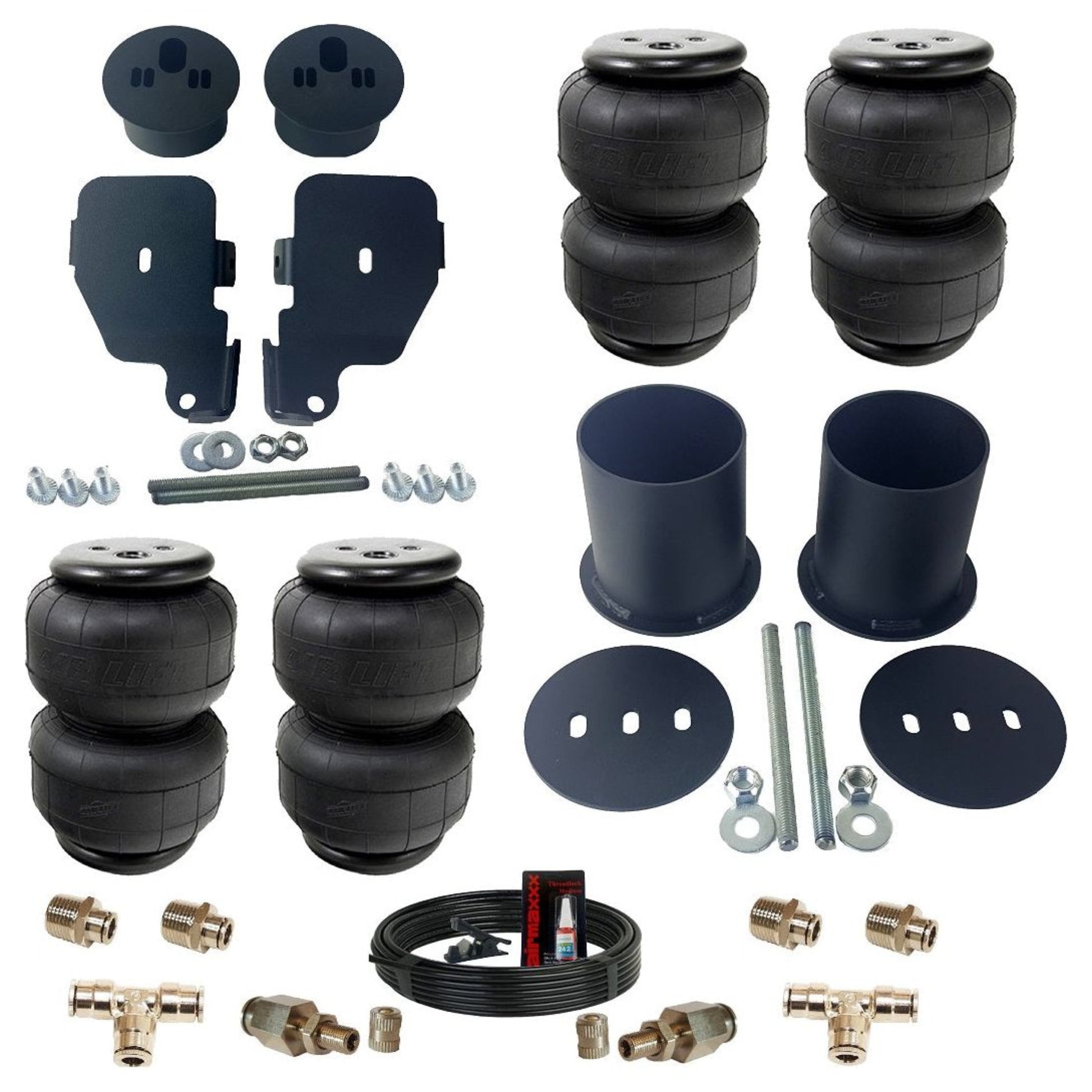 airmaxxx front & rear air suspension brackets & Air Lift bags for 1965-70 Chevy Impala