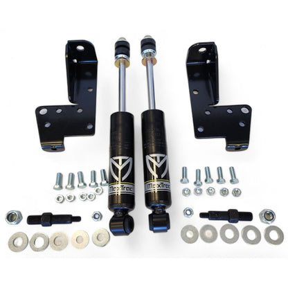airmaxxx front shock relocator kit with maxtrac shocks for 1958–1964 chevy impala air ride