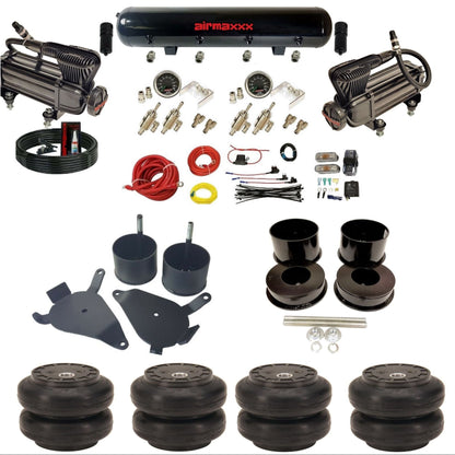 airmaxxx manual 3/8" air suspension kit X-series compressors steel tank Slam bags for 1978-88 G-Body GBODY-XB2-59S-4TOG2GA2B-WK-HFSS6