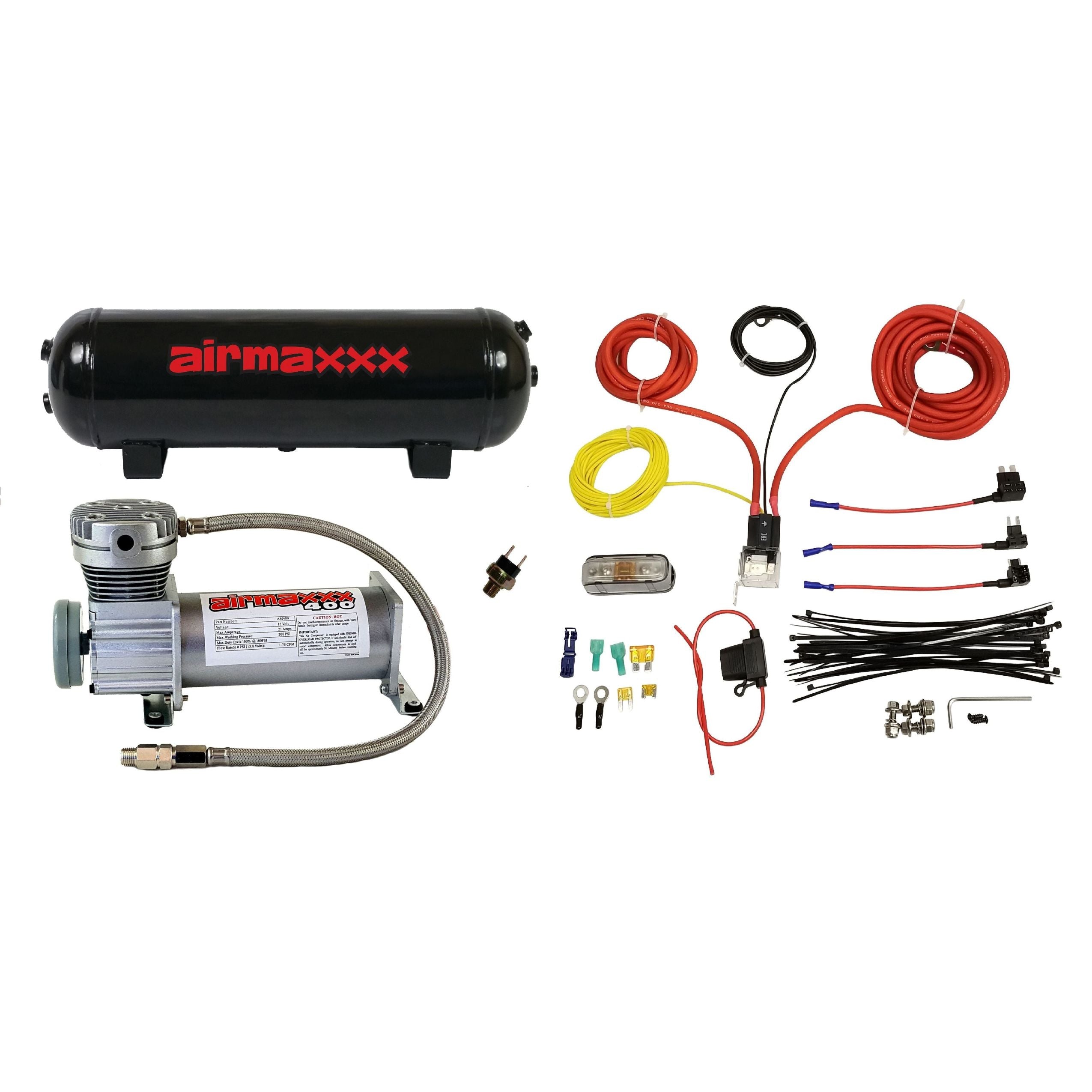 airmaxxx 400 Air Compressor w/3 Gallon Tank & Wiring Kit – airslamit