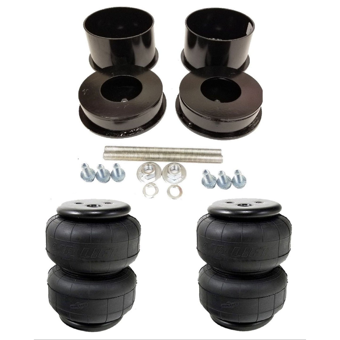 airmaxxx rear air lift air bag brackets kit for 1971 1996 gm b body cars