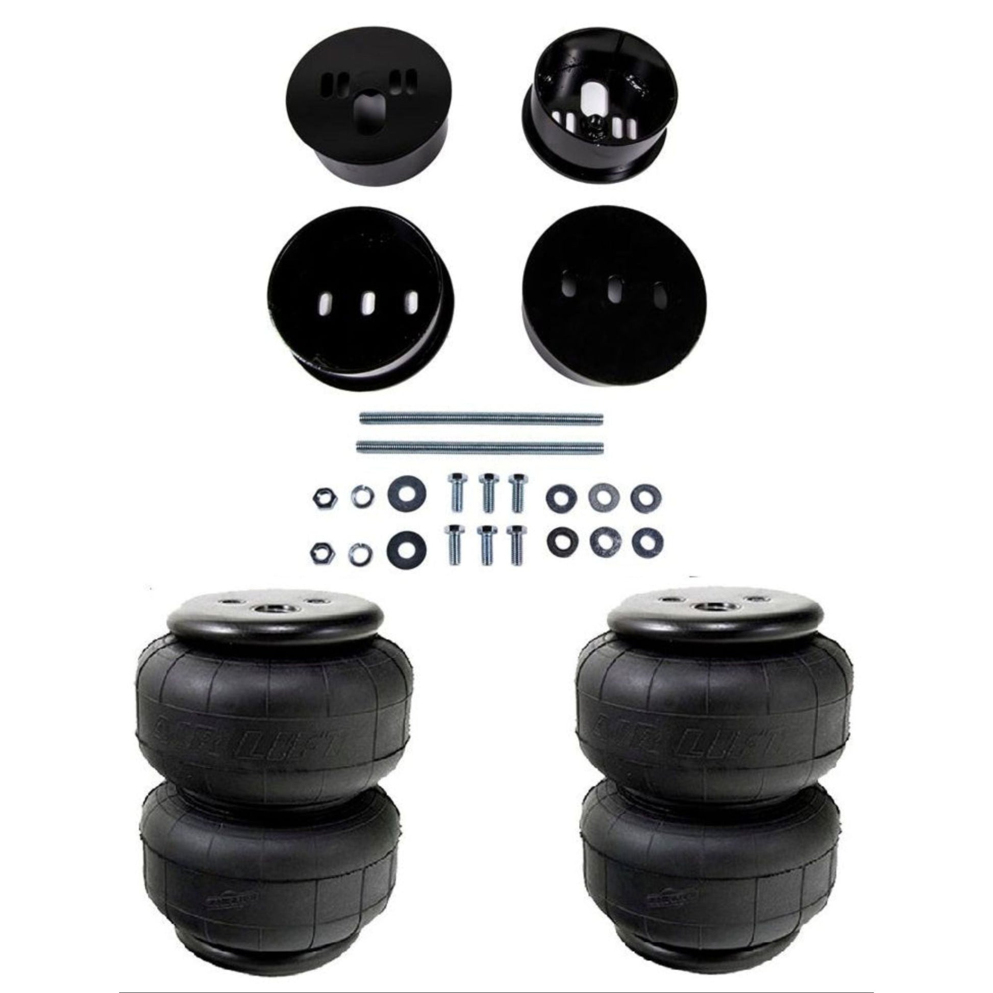 airmaxxx rear bolt on air bag mounting brackets & Air Lift bags fits 1958-60 Cadillac DeVille CAD-58-60-RD2500