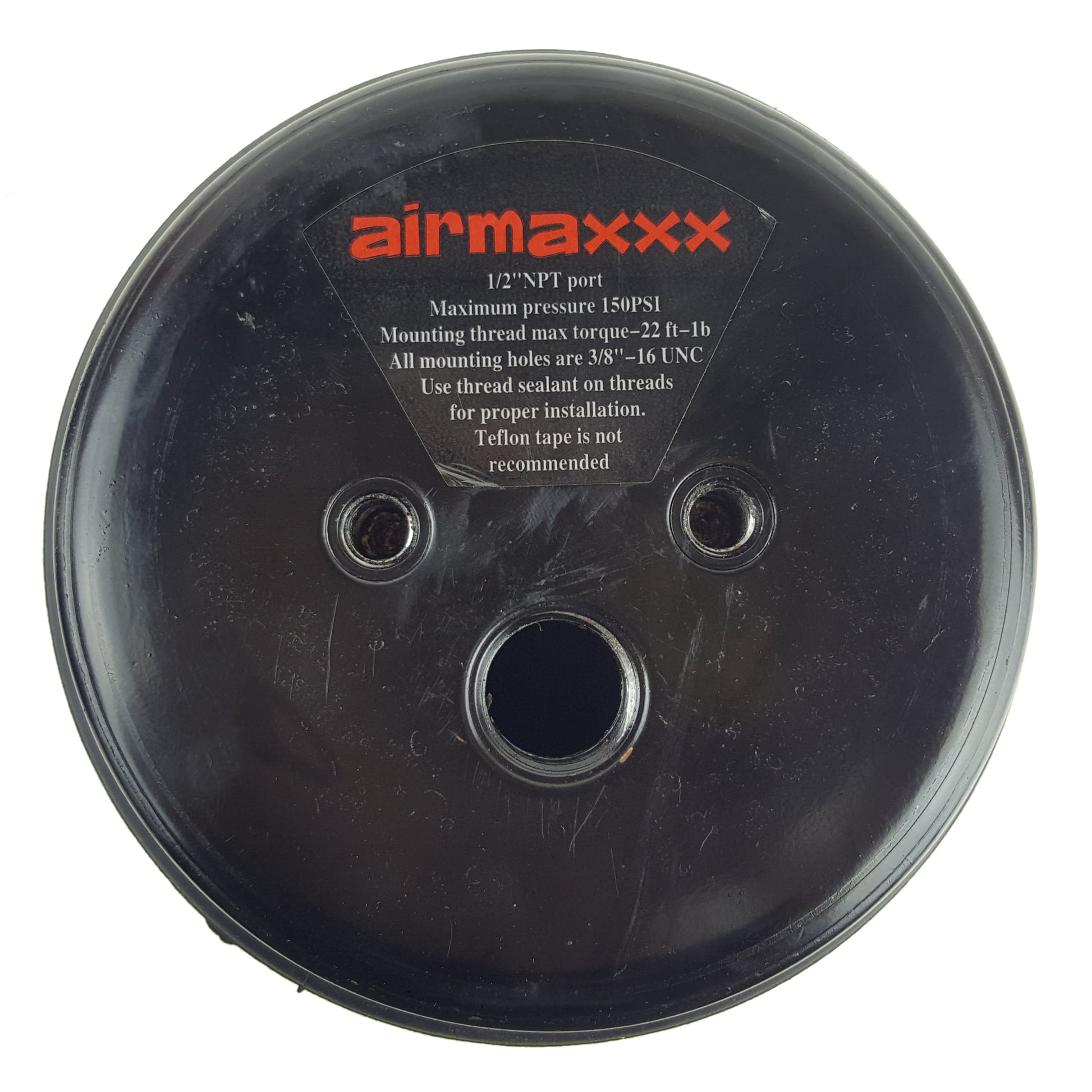 airmaxxx titan ii 2500 2 ply air bag top with 1/2"npt port