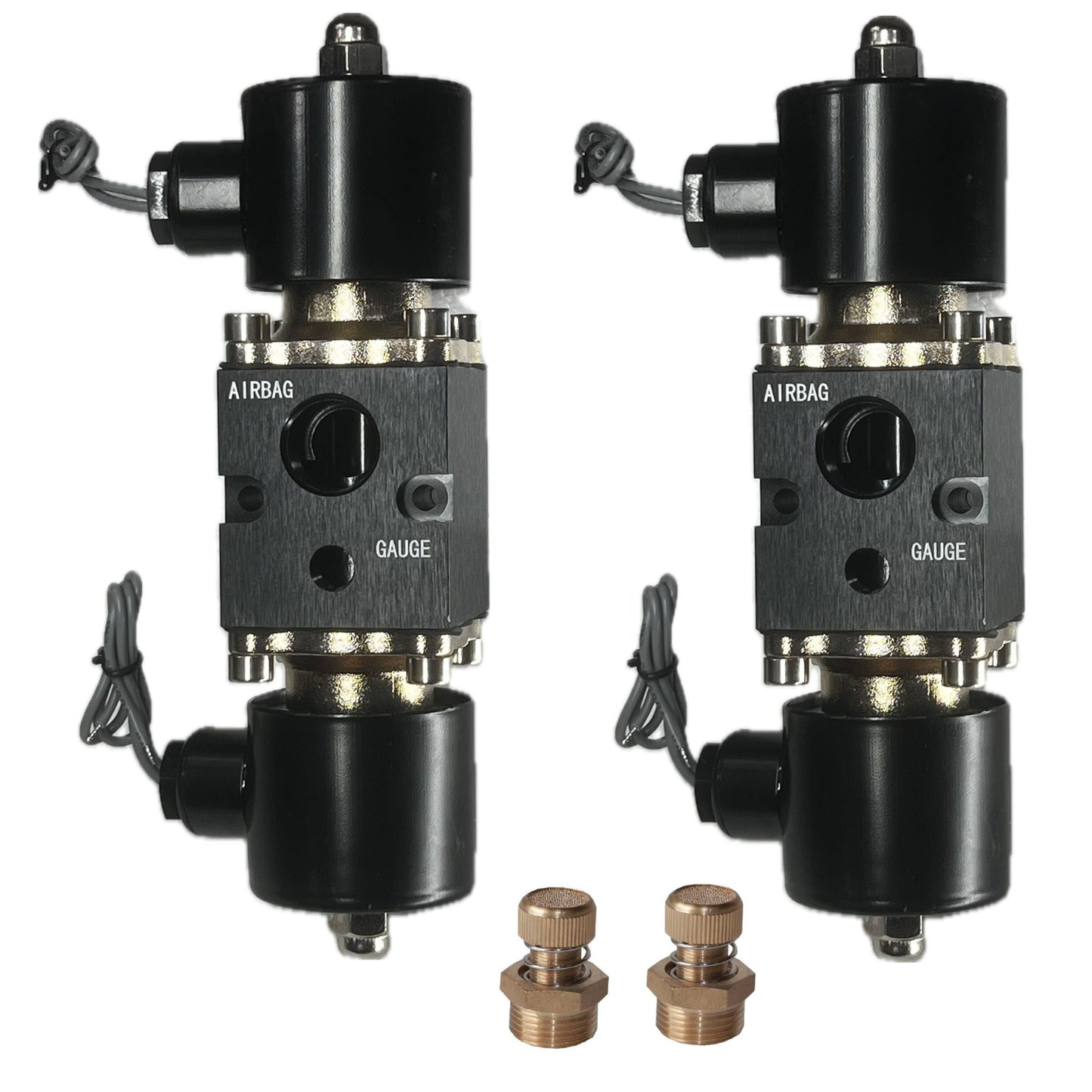2 airmaxxx x-series 1/2 inch fast air valves w/slowdown