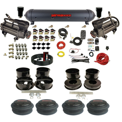 airmaxxx x-series air compressors aluminum air tank 2600 bags brackets installation KBBDY-XB2-838-59ABK-7BK-WK-HF