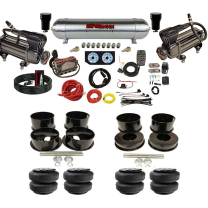 airmaxxx x-series air compressors aluminum air tank X4 manifold X7 switchbox Air Lift air bags & brackets For B-Body KBBDY-XB2-57ARW-X4X7-WK-HFD25