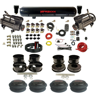 airmaxxx x-series air compressors steel air tank 2600 bags brackets installation KBBDY-XB2-838-59S-7BK-WK-HFkit