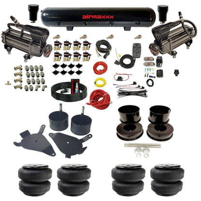 airmaxxx x-series air compressors steel air tank Slam bags with brackets and install kit KGBDY-XB2-838-59S-7BK-WK-HFD25