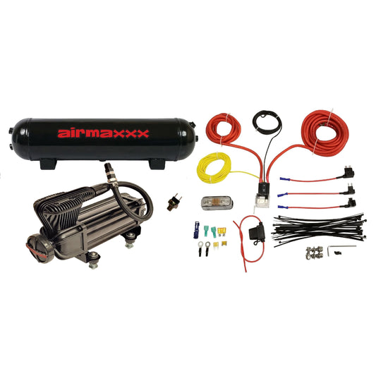 airmaxxx x-series compressor 3 gallon steel air tank & wiring kit