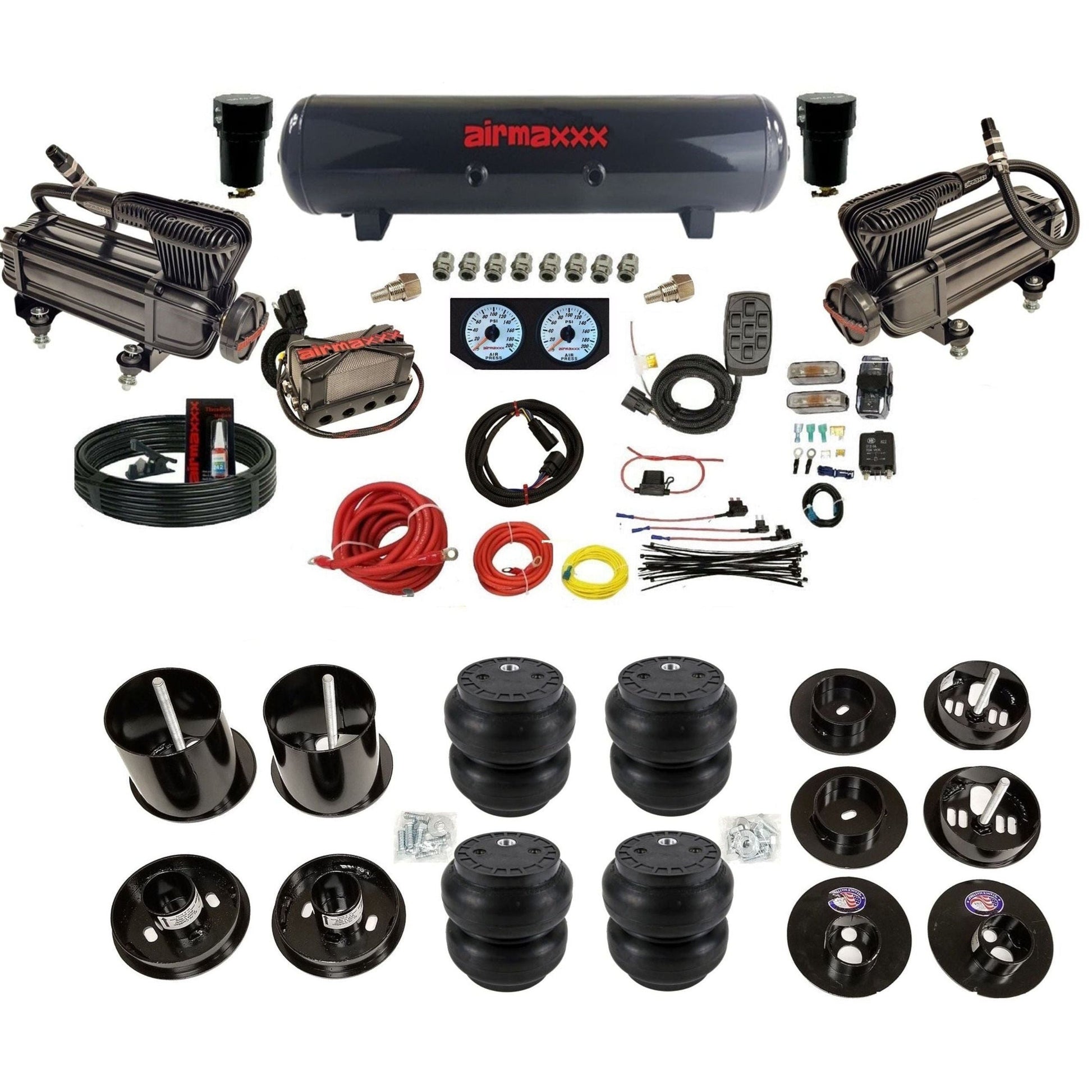 airmaxxx x-series compressor steel tank  Slam bags and brackets KCAD65-XB2-57S-X4X7-WK-HFSS7