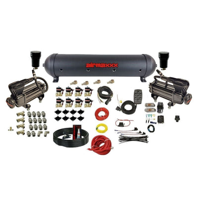 airmaxxx x-series compressors aluminum tank air ride kit XB2-838-59ABK-7BK-WK-HF