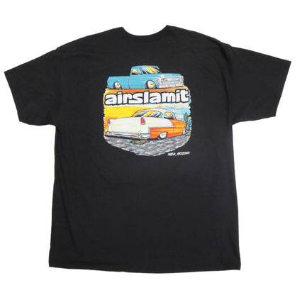 airslamit T Shirt Back Black, 1955 C10 Hot Rod
