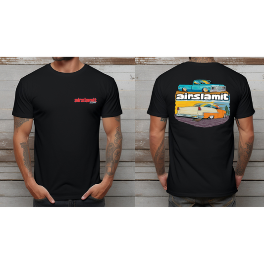 airslamit c10 tri five black shirt front design