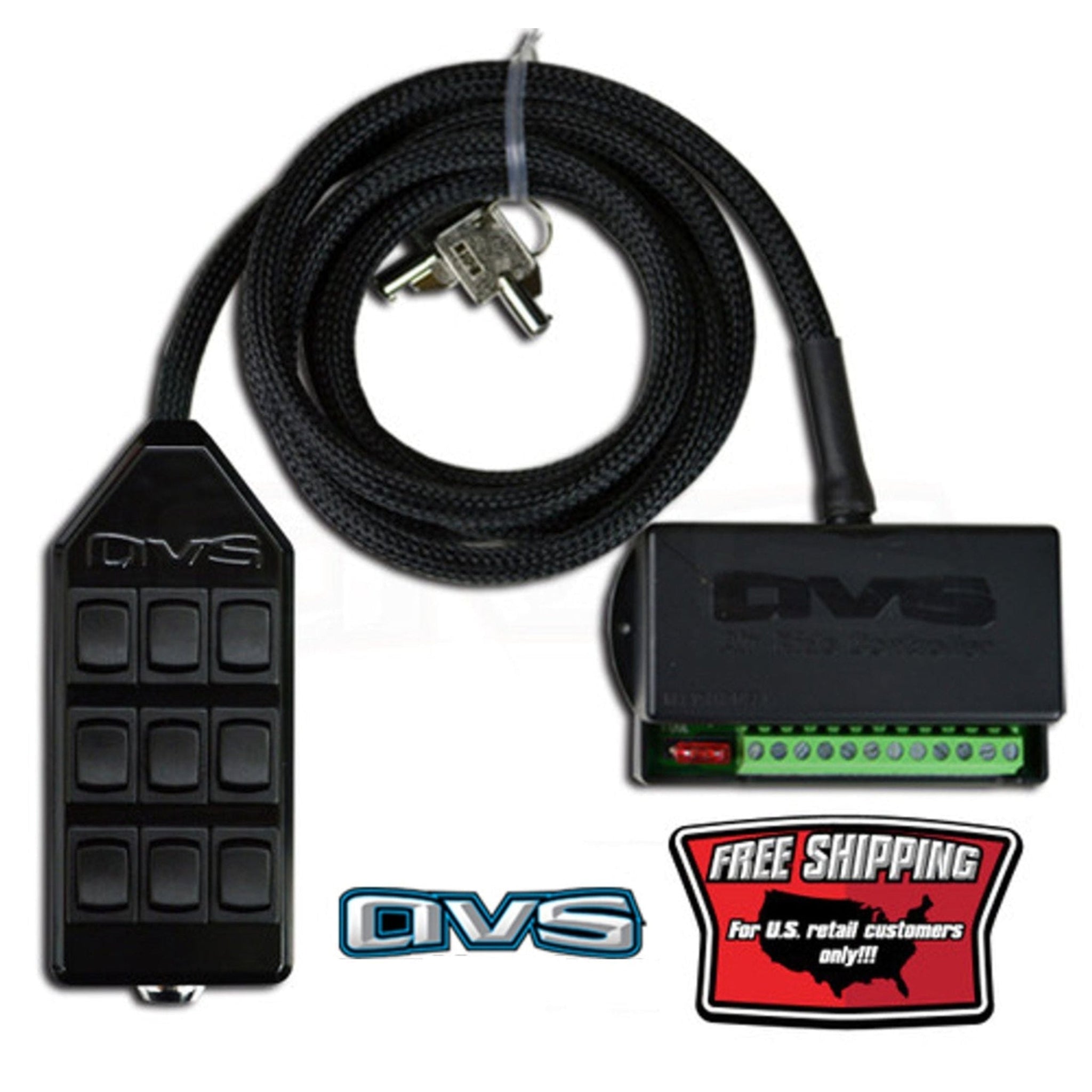 AVS 9 Rocker Switch Box Black Manual Air Ride Suspension Controller ...