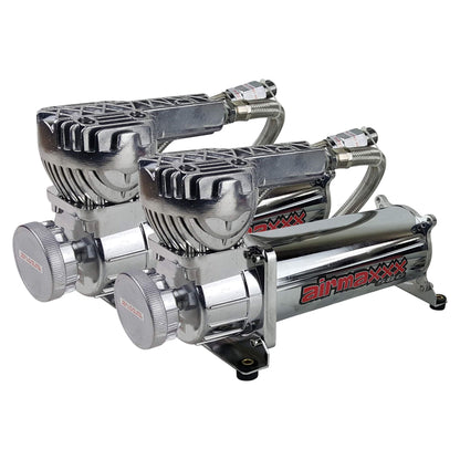 Air Compressor Dual Pack Chrome 580 airmaxxx