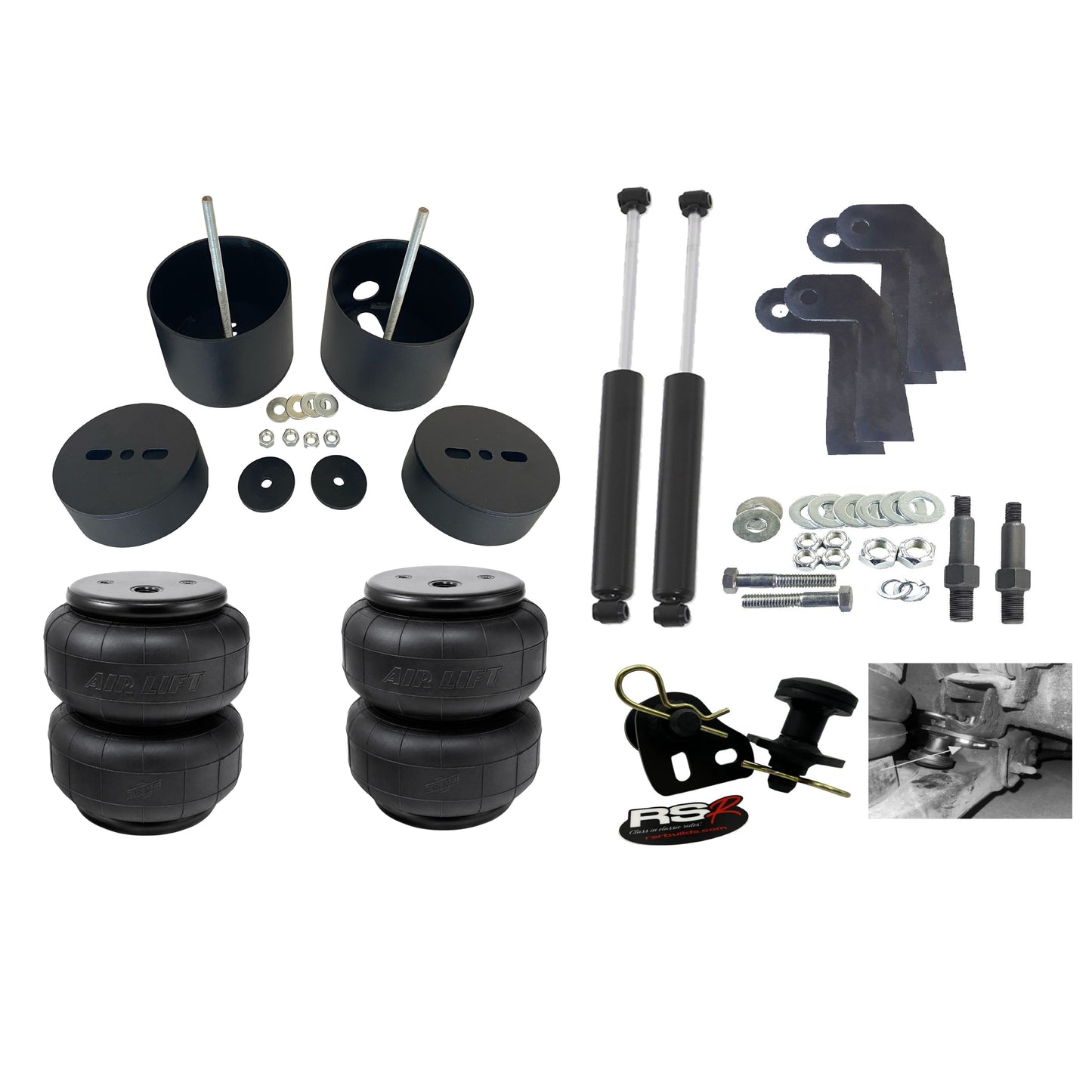 airmaxxx Front Air Bag Mounting Brackets Fits 1999-2006 Silverado/Sierra 1500