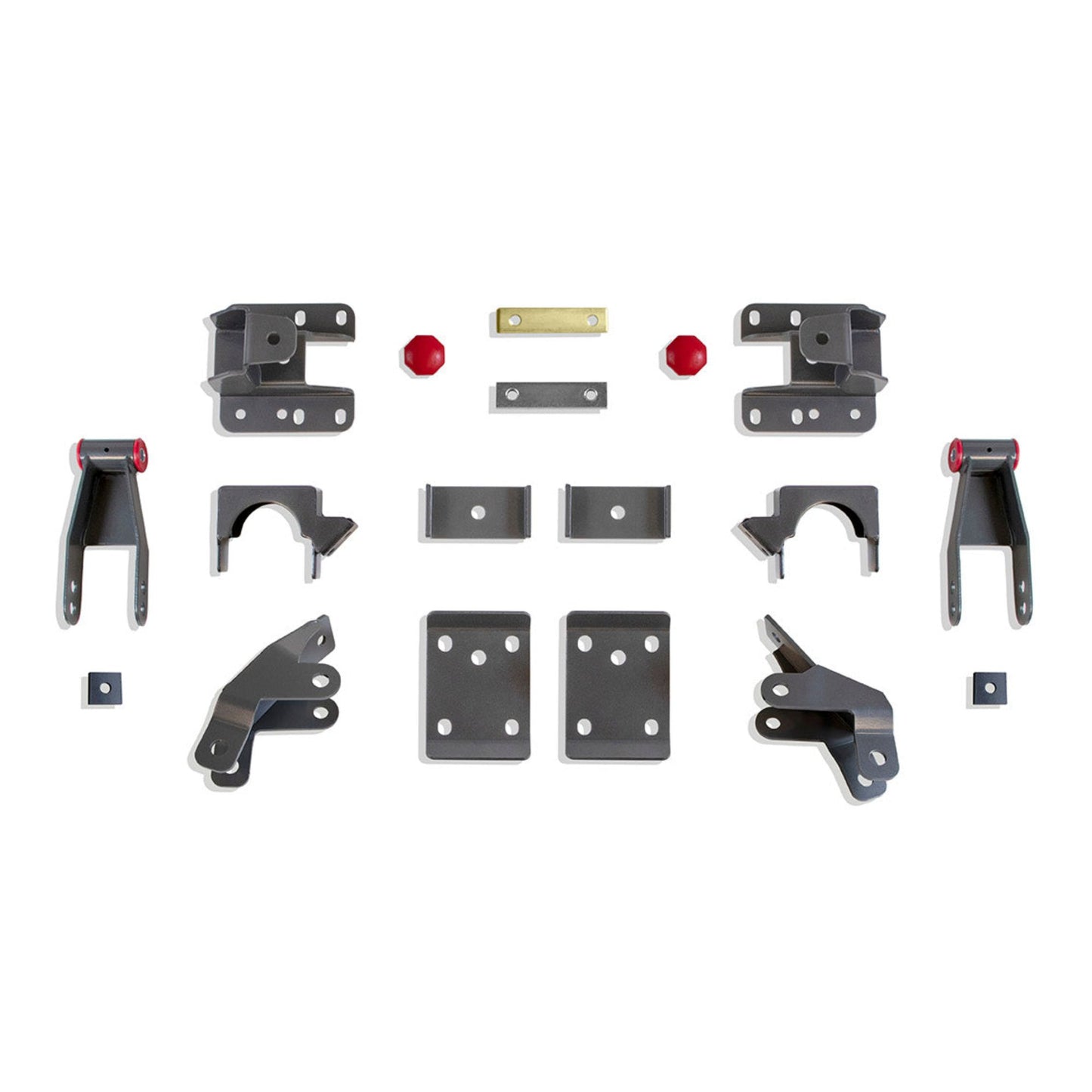 adjustable rear drop kit for gmc sierra | silverado rear flip kit with shackles | maxtrac lowering hangers and shock extenders